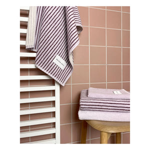 Maison Deux - Çizgili banyo havlusu | Leylak