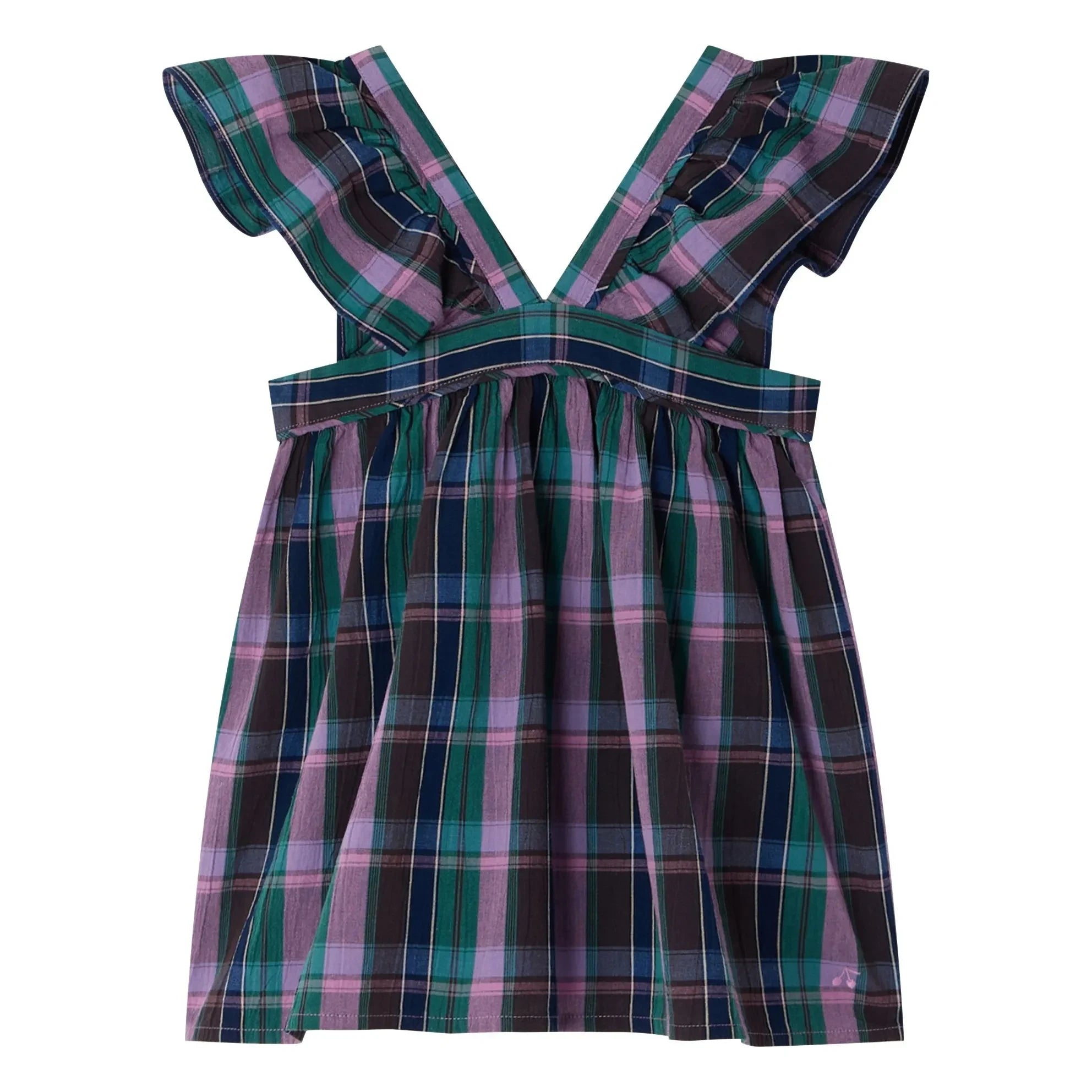 Bonpoint - Blusa de algodón orgánico Elea Carreaux | Morado