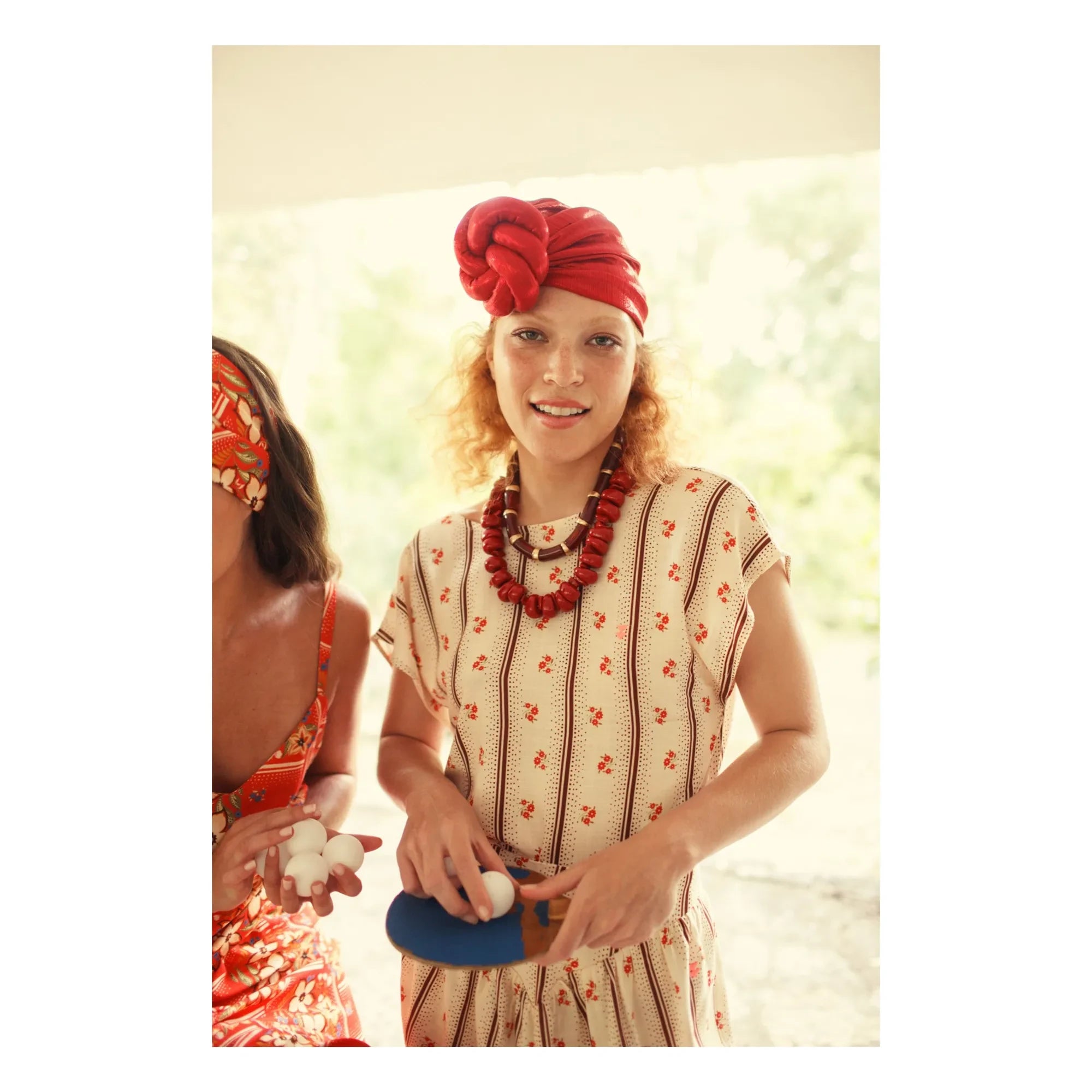 Sisters Department - Blusa sin mangas con estampado floral | Crudo