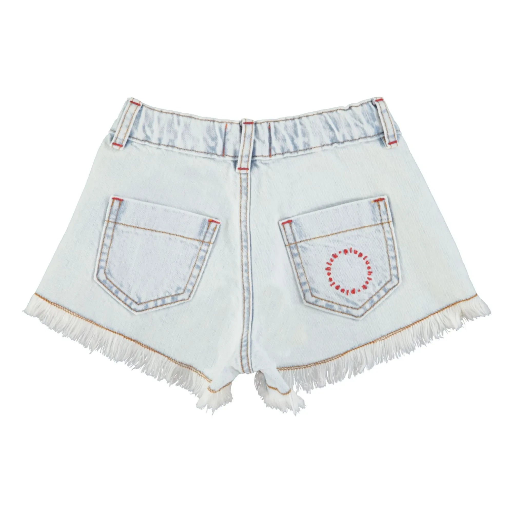 Piupiuchick - Pantalones cortos vaqueros desgastados | Azul lavado