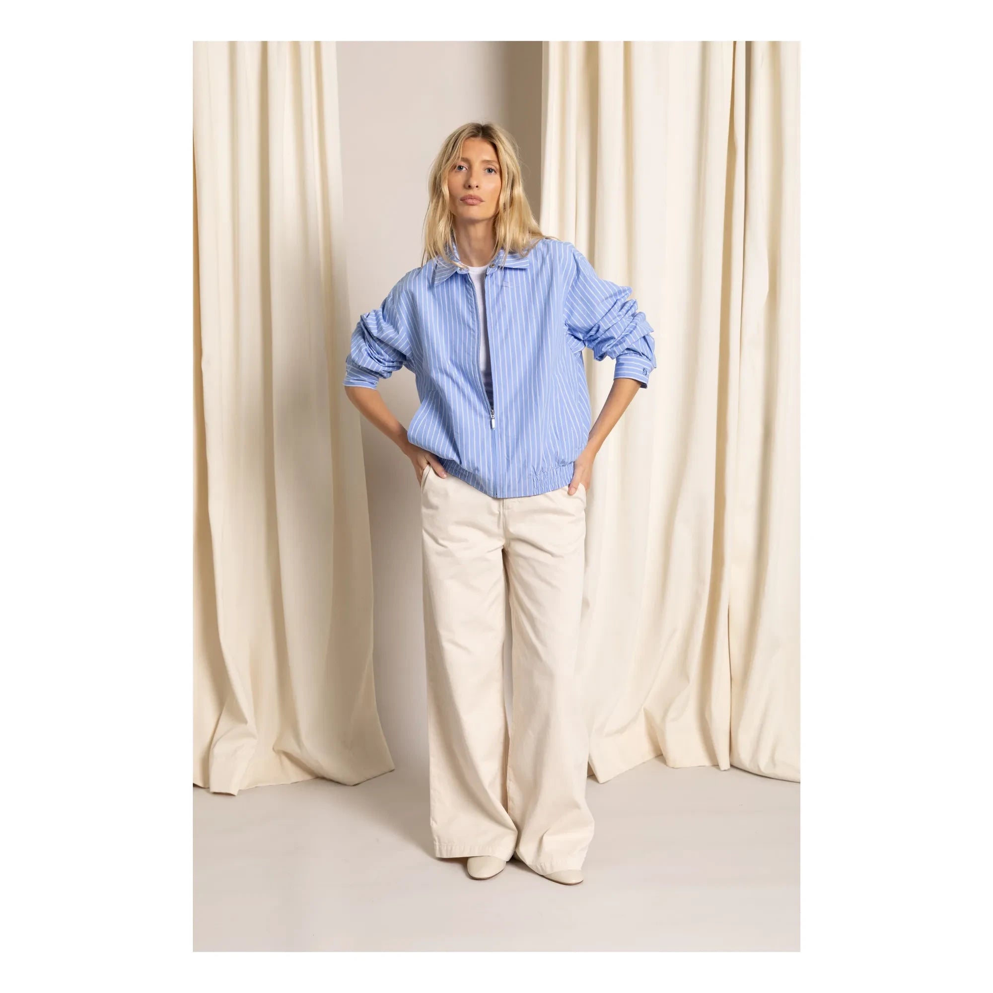 Smallable Mujer - Chaqueta a rayas Cleo | Azul