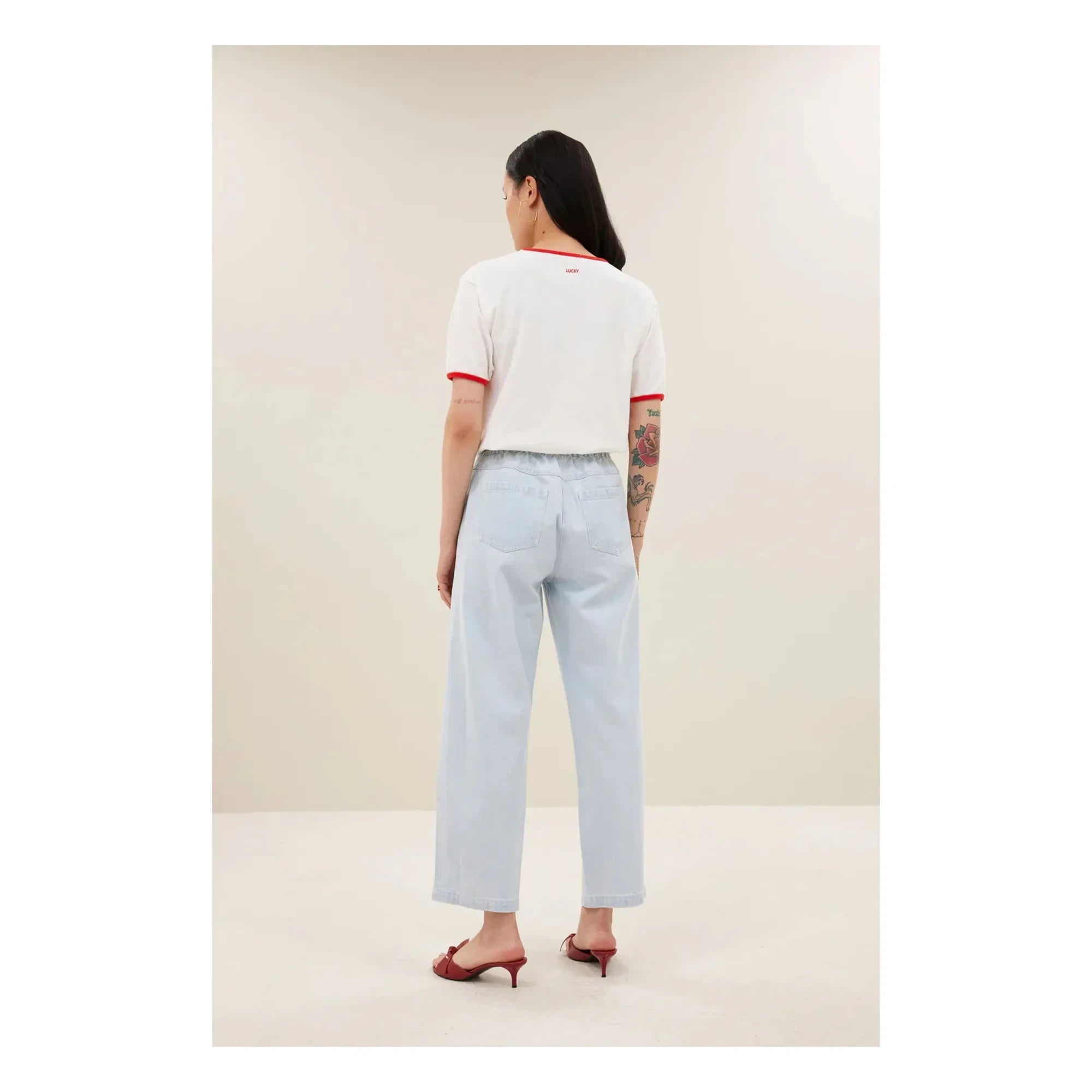 Camiseta de algodón orgánico By Bar - Nîmes | Blanco
