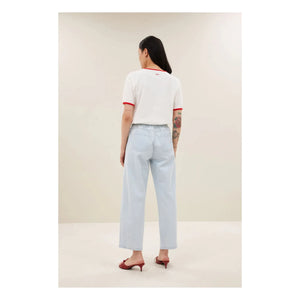 Camiseta de algodón orgánico By Bar - Nîmes | Blanco