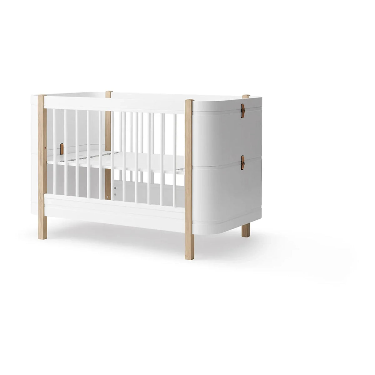 Oliver Furniture - Cuna Mini+ de madera de roble, kit junior no incluido