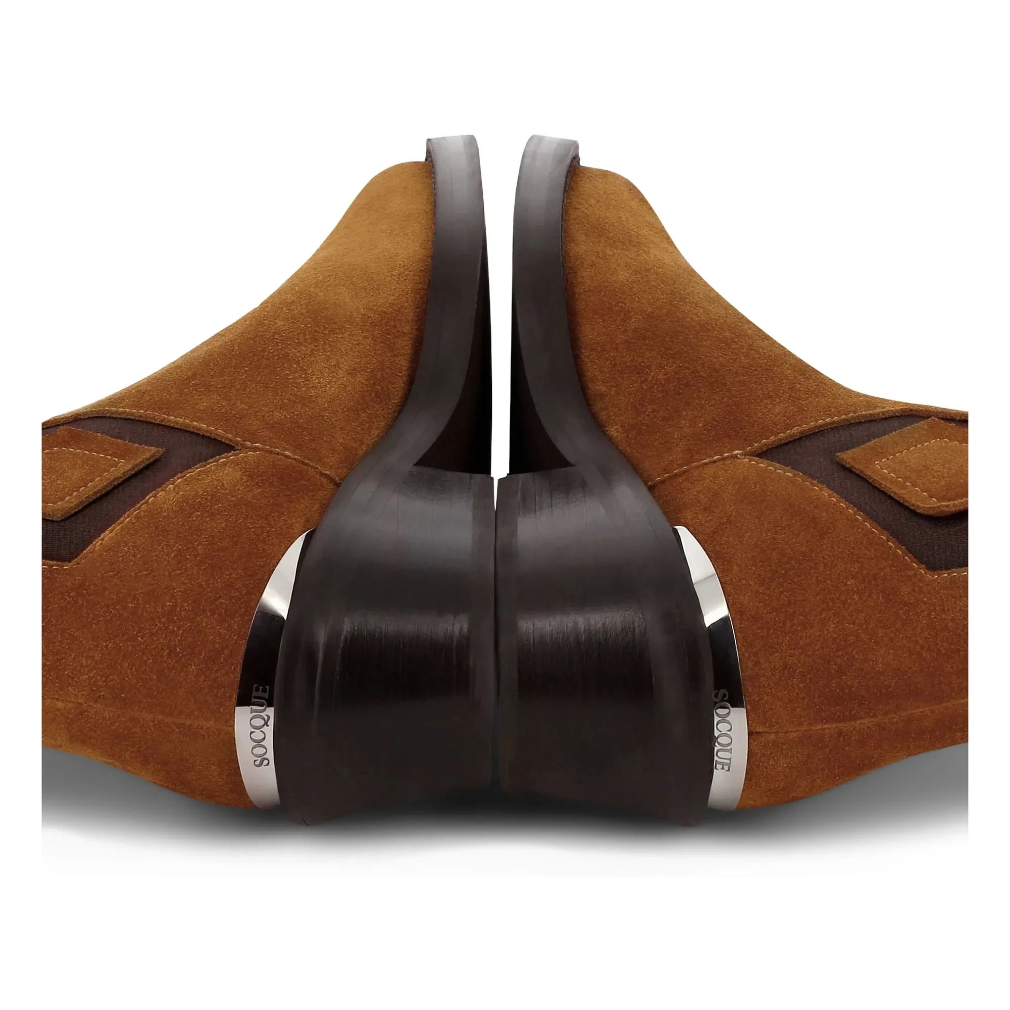 Socque Paris - Botines de gamuza Clyde | Caramelo