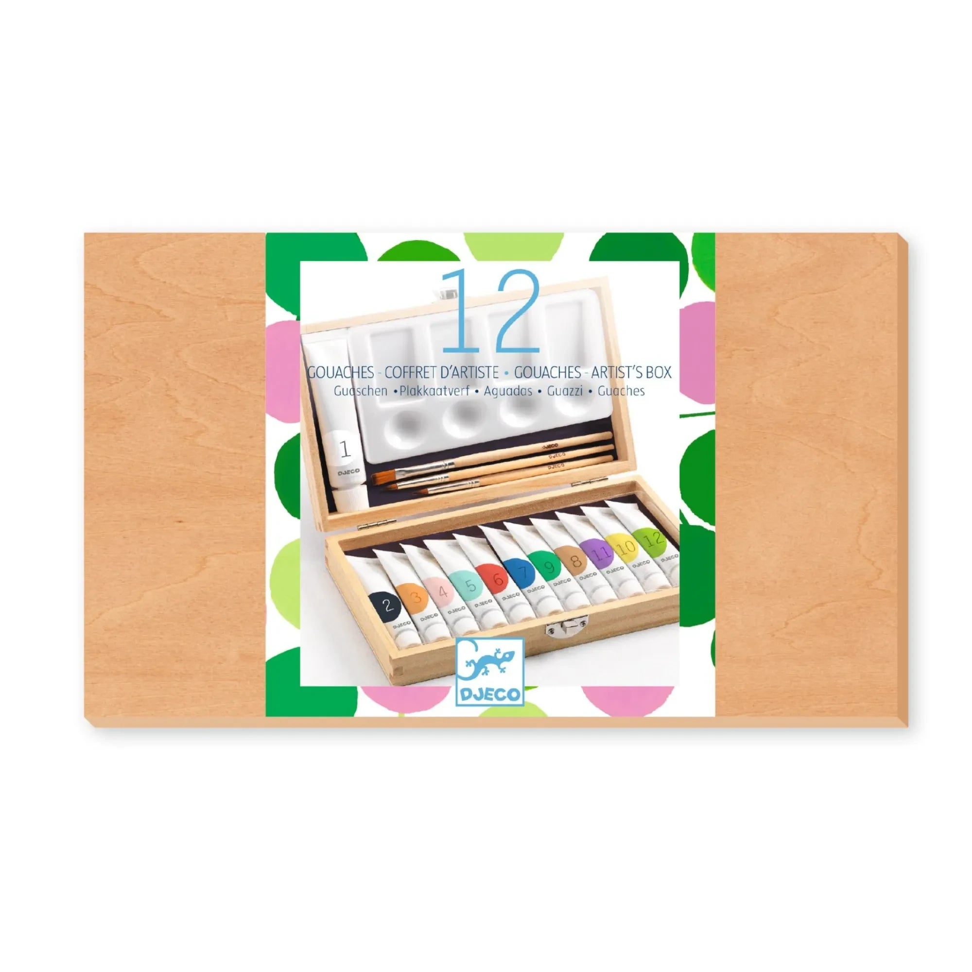Djeco - Set de artista - 12 gouaches