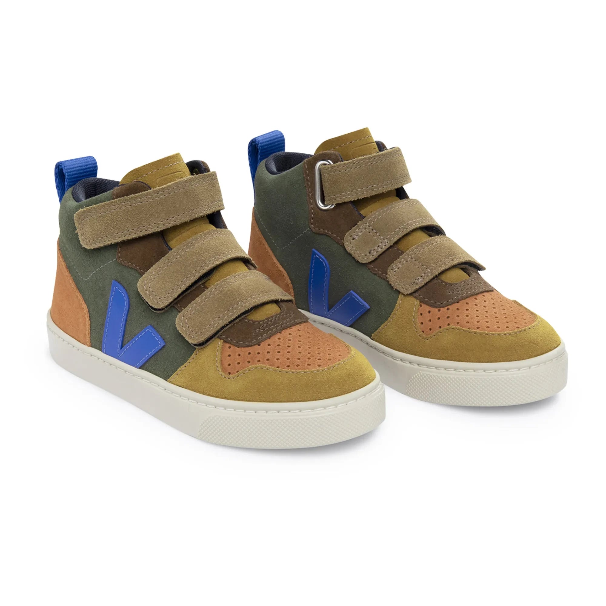 Veja - Zapatillas de deporte de caña media de velcro V-10 de ante | Marrón