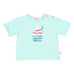 Búho - Camiseta de algodón orgánico con estampado de helado | Agua