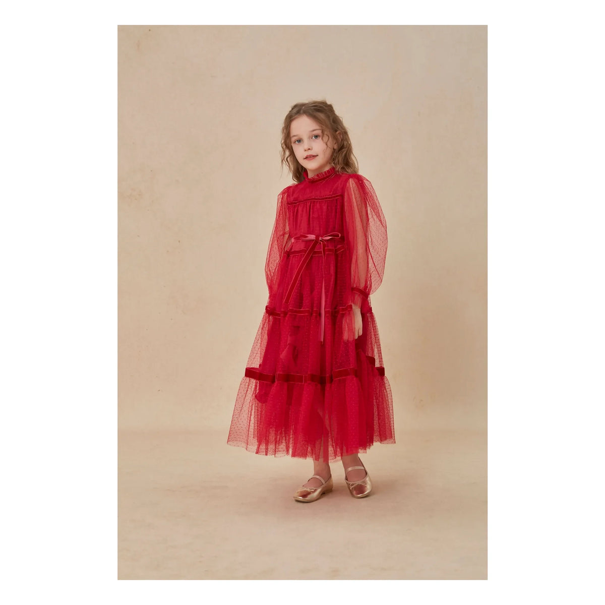 C'era Una Volta - Vestido de tul Valentina | Rojo