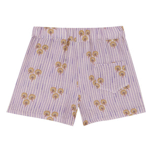 birinit - Cinca Pantalones Cortos de Algodón Orgánico a Rayas | Malva