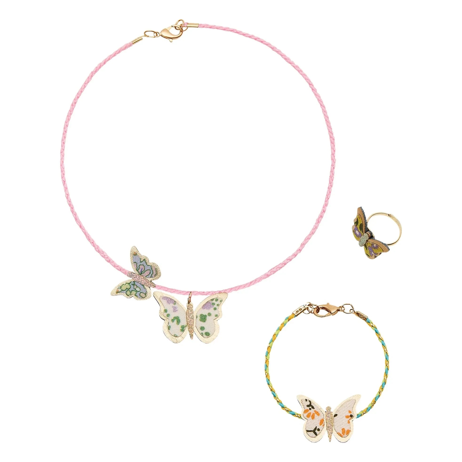 Mimi & Lula - Set de joyas de mariposas | Rosa