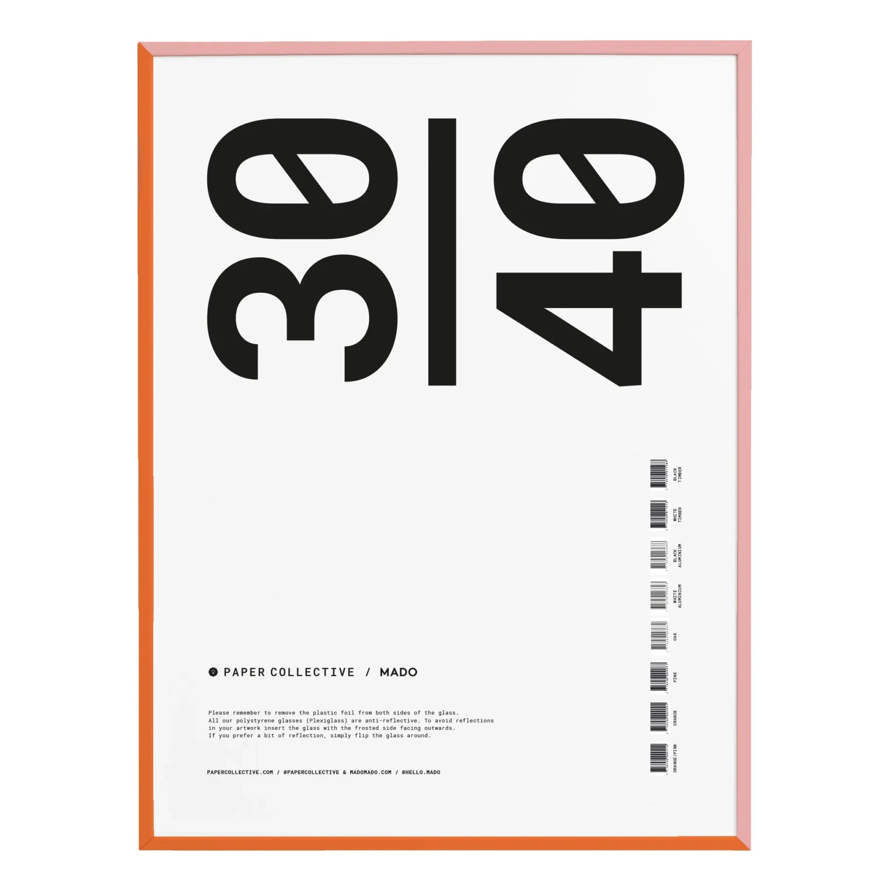 Paper Collective - Marco de madera bicolor