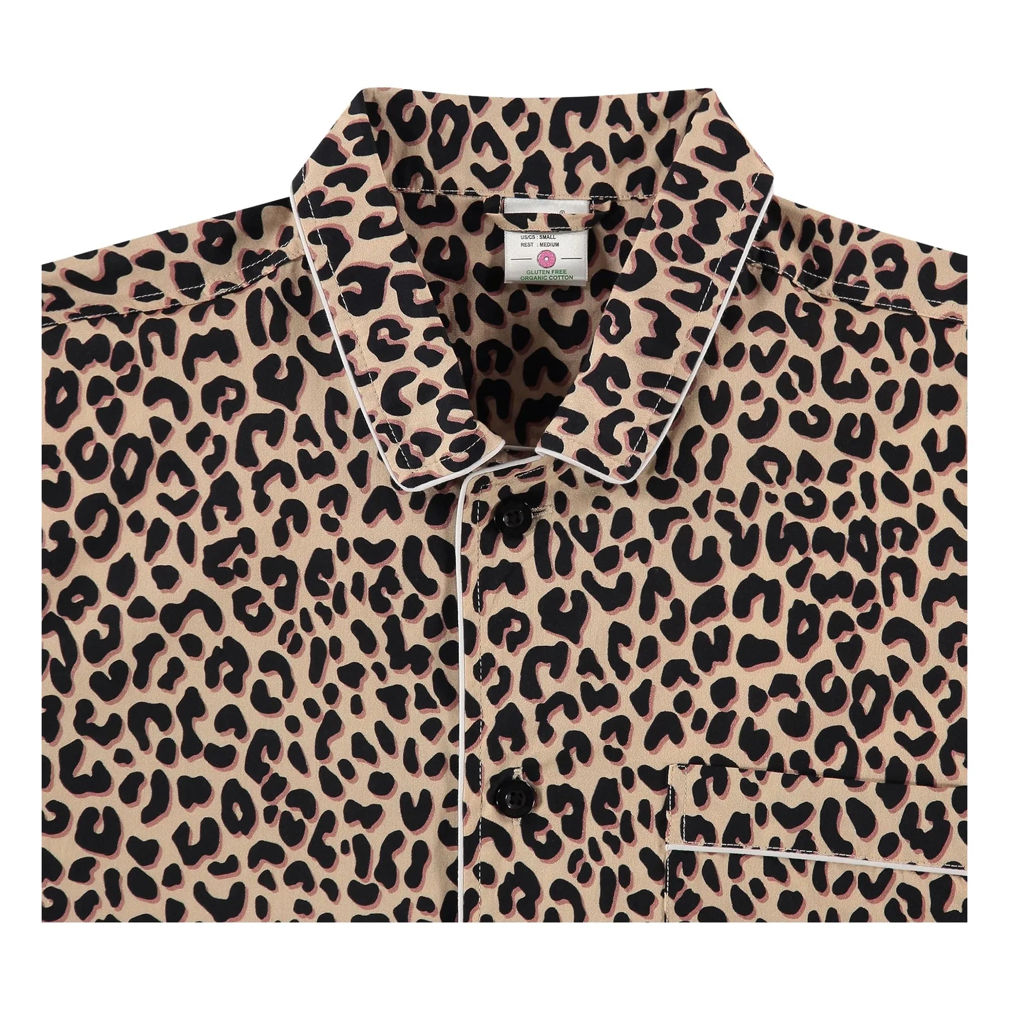 Pockies - Camisa de pijama de leopardo | Beige
