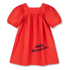 Wynken - Vestido plano mullido | Rojo