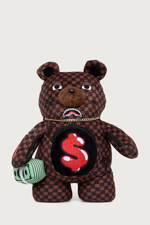 Sprayground - Mochila de tiburones marrón en París 910B9308NSZ