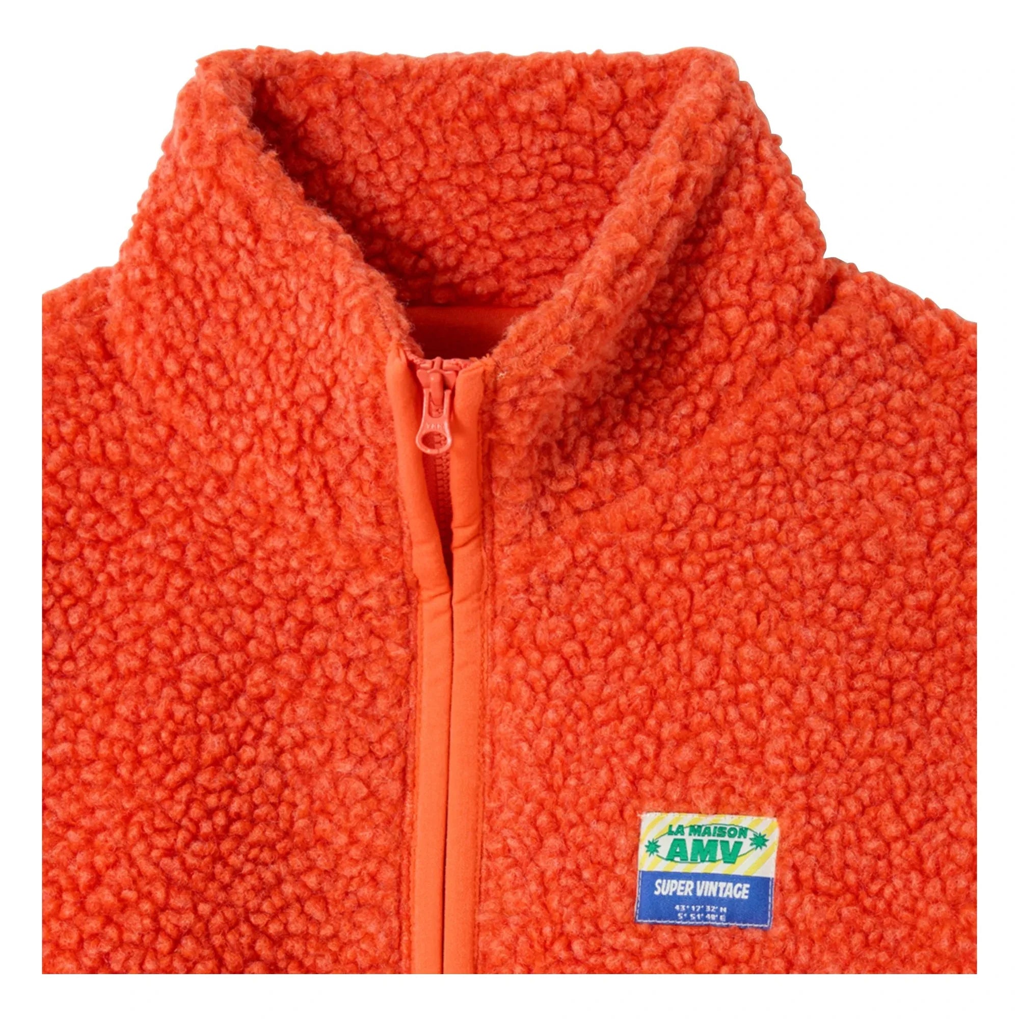American Vintage - Chaqueta Sherpa de fibra reciclada Hoktown | Naranja