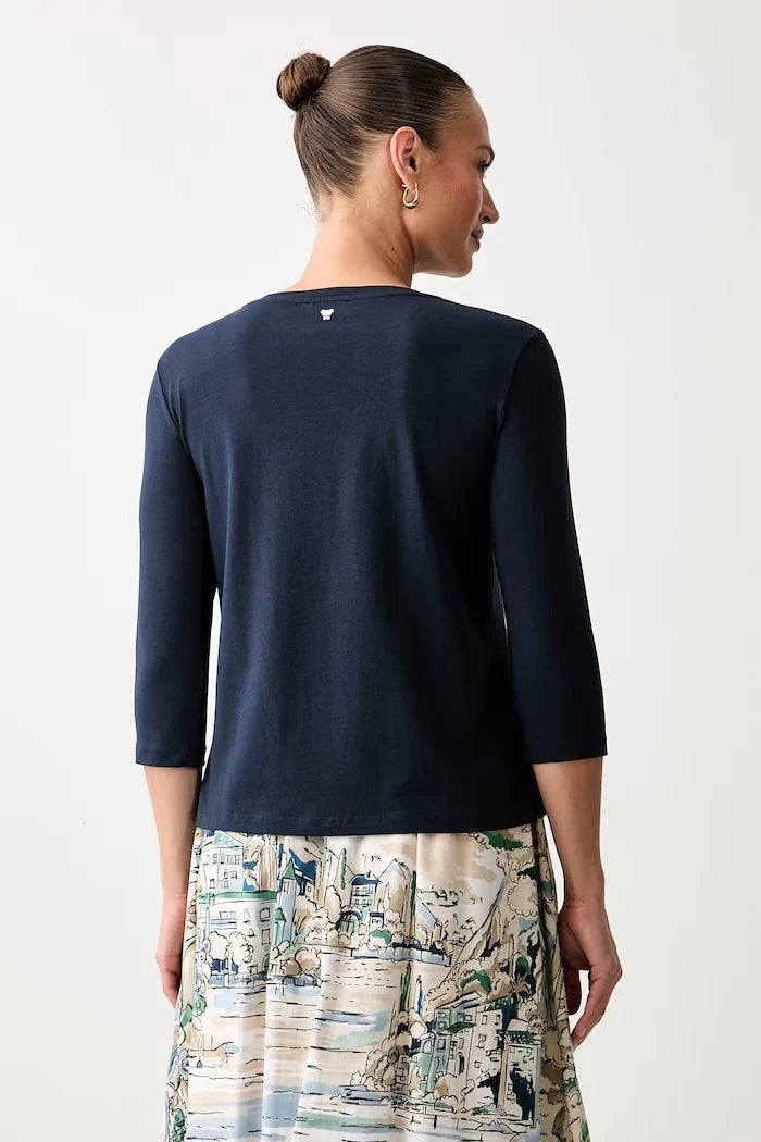 Blusa de manga larga para mujer Weekend Max Mara, algodón y elastano WKDMULTIA