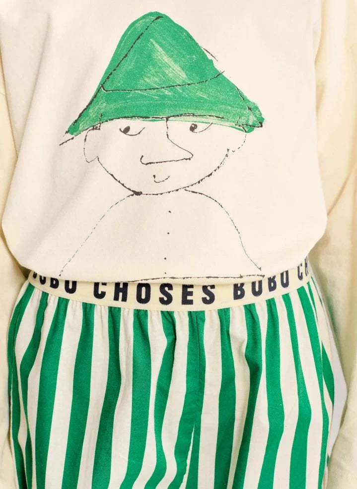 Bobo Choses - Bobo Choses Conjunto de camiseta y pantalón de algodón orgánico | Verde