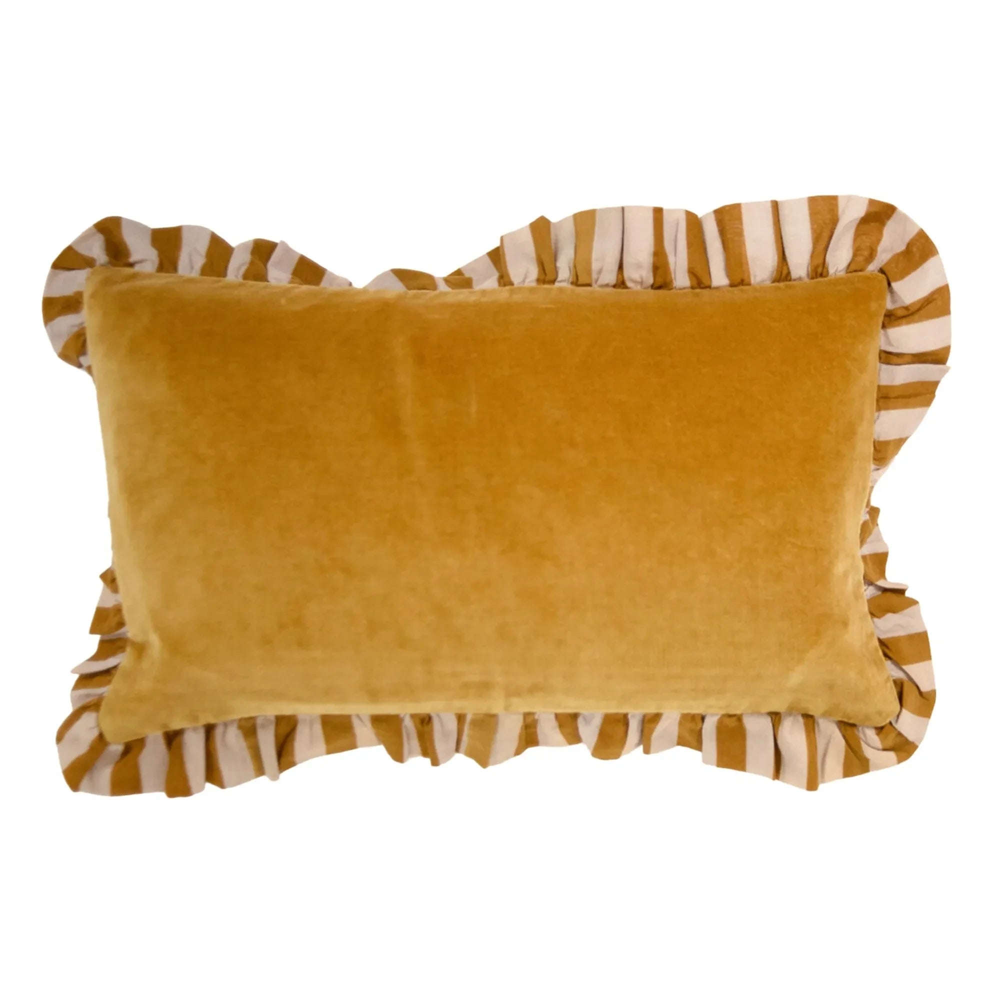 Olsson & Jensen - Funda de cojín de terciopelo Elina | Ocre