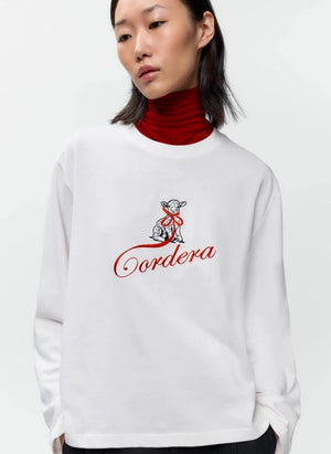 Cordera - Camiseta de Algodón Orgánico Cordera | Blanca