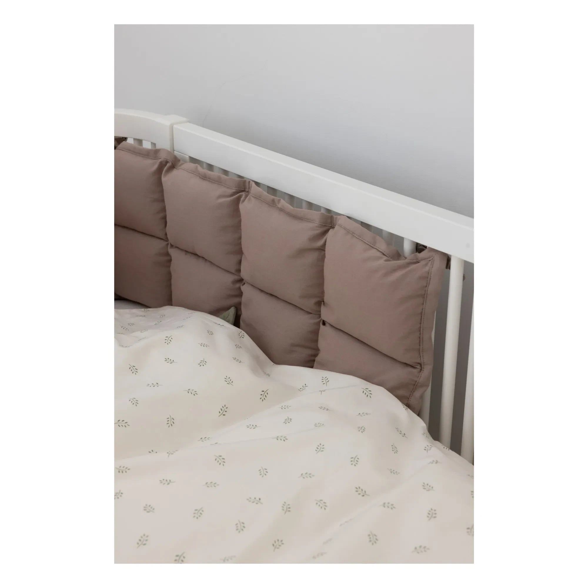 Sebra - Protector de cuna | Beige