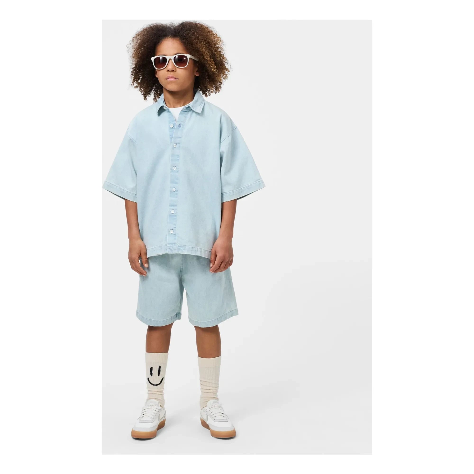 Molo - Camisa de algodón orgánico Richie vaquero | Azul vaquero