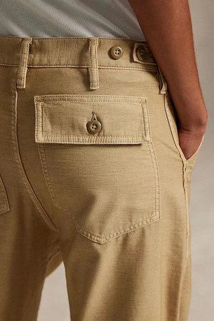 Pantalón liso de algodón Polo Ralph Lauren para mujer