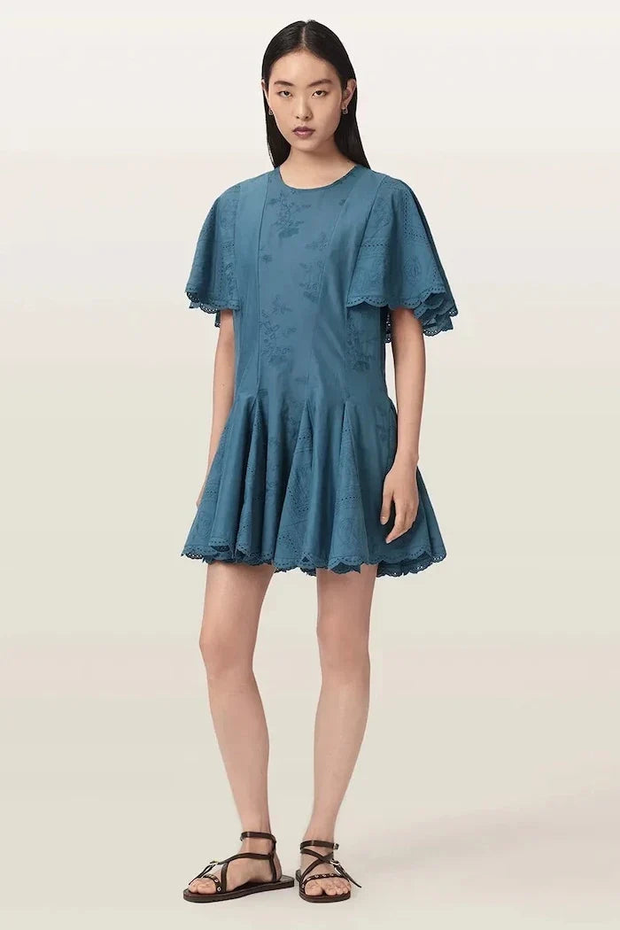 AllSaints vestido de algodón CORLA