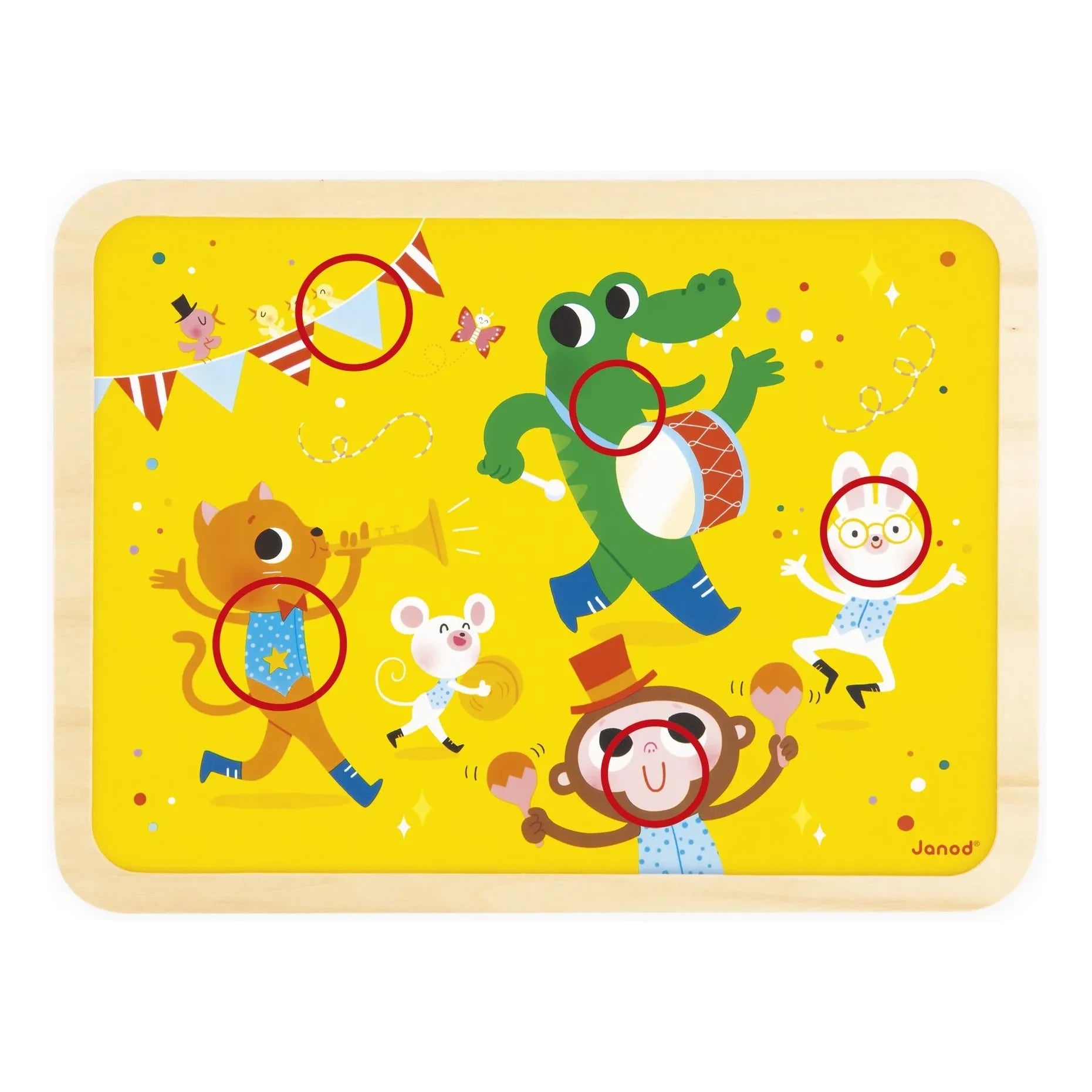 Janod - Puzzle ¡Es la fiesta! - 24 piezas