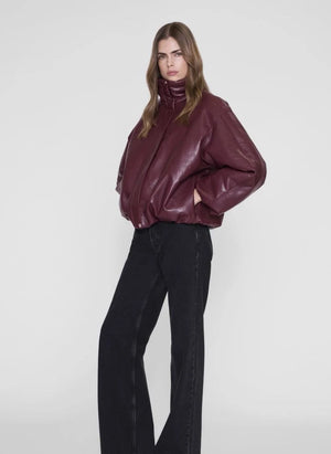 Anine Bing - Chaqueta de Cuero Cyrus | Burdeos