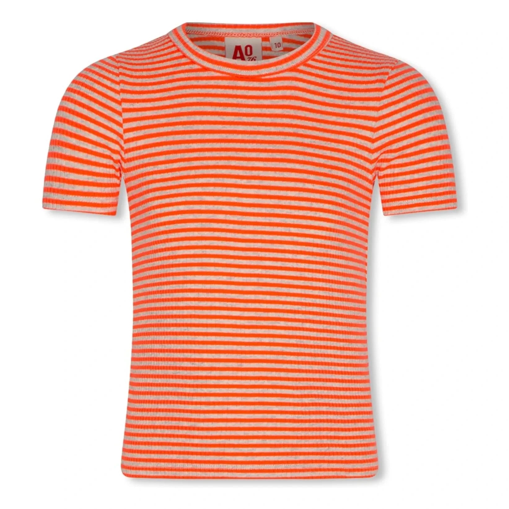 AO76 - Camiseta a rayas Emi | Coral