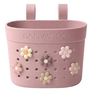 Banwood - Pin & Ride özelleştirilebilir bisiklet sepeti/çekçek | Pembe