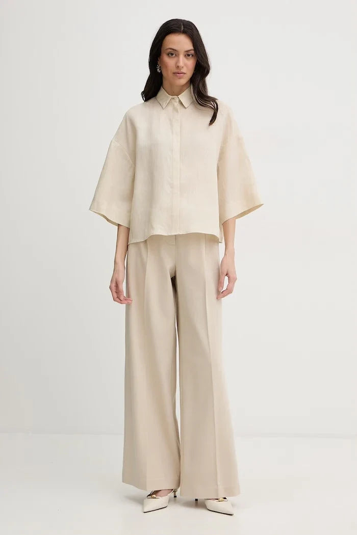 MM by Max Mara Camisa de lino RITO para mujer