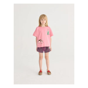 Bobo Choses - Shorts de rizo a rayas | Verde