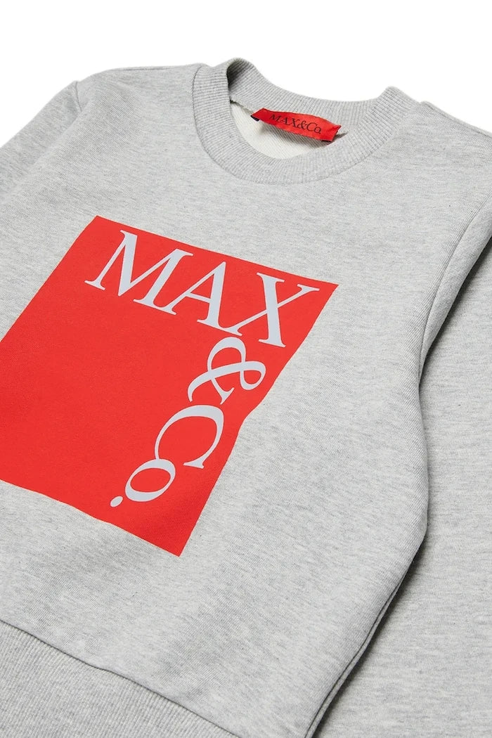 MAX&Co. Sudadera de algodón para niños MAXS3F SWEAT-SHIRT