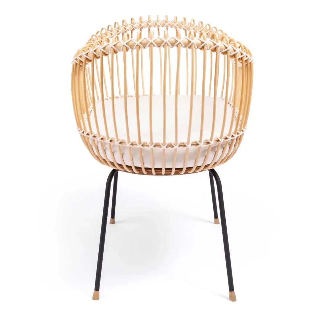 Bermbach Handcrafted - Lola cuna de mimbre - Cuerda de algodón