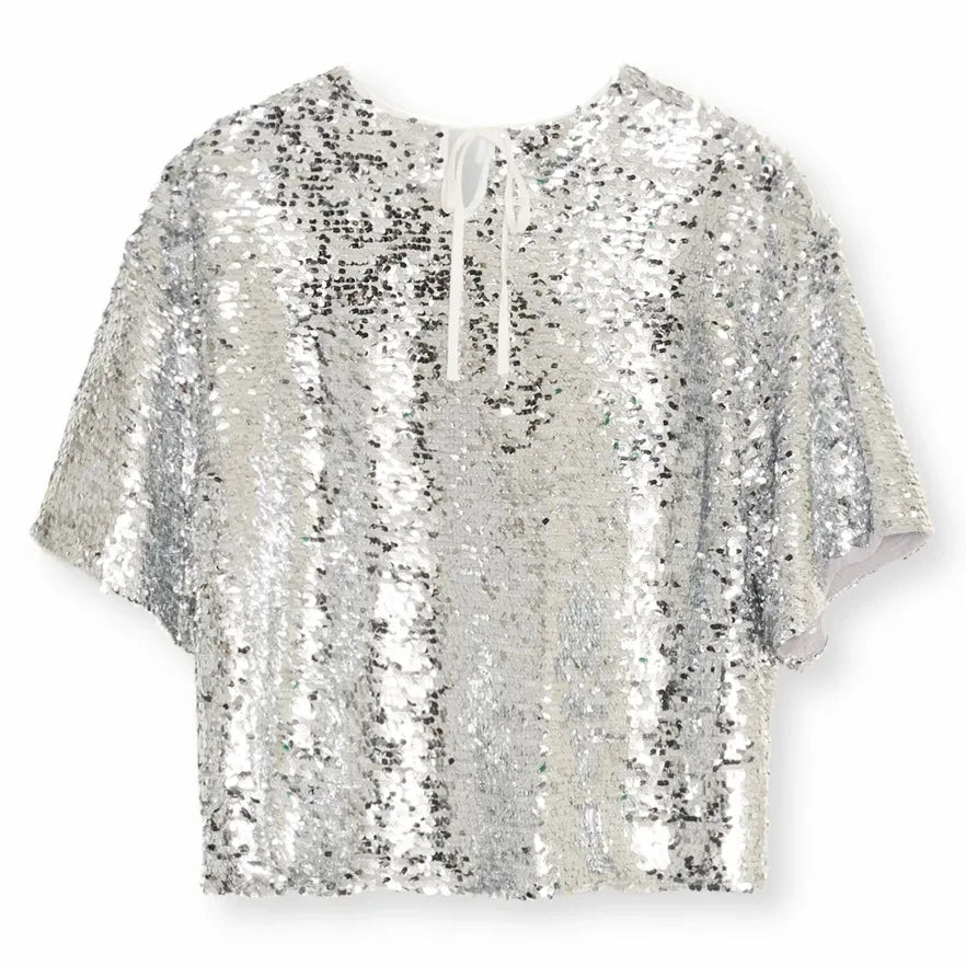 the new society - Muse Blusa de Lentejuelas | Plateado