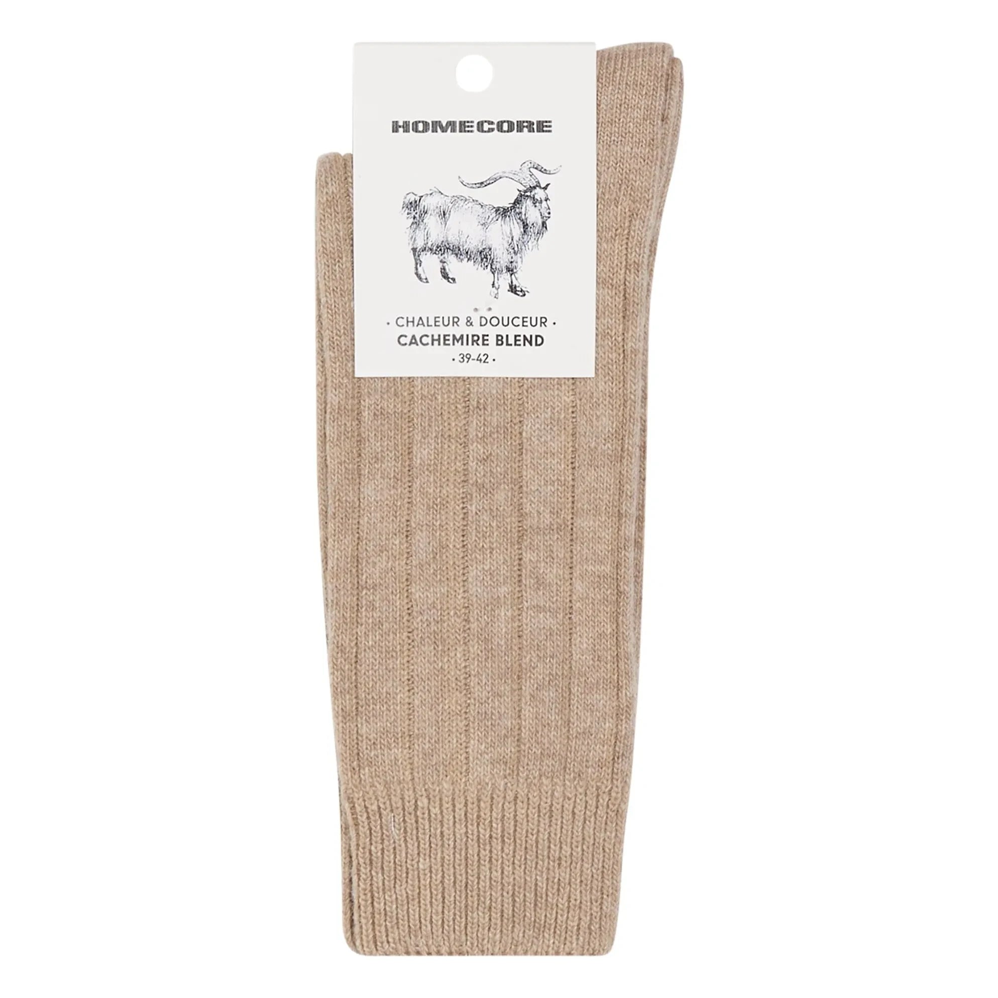 Homecore - Calcetines de cachemira | Marrón claro