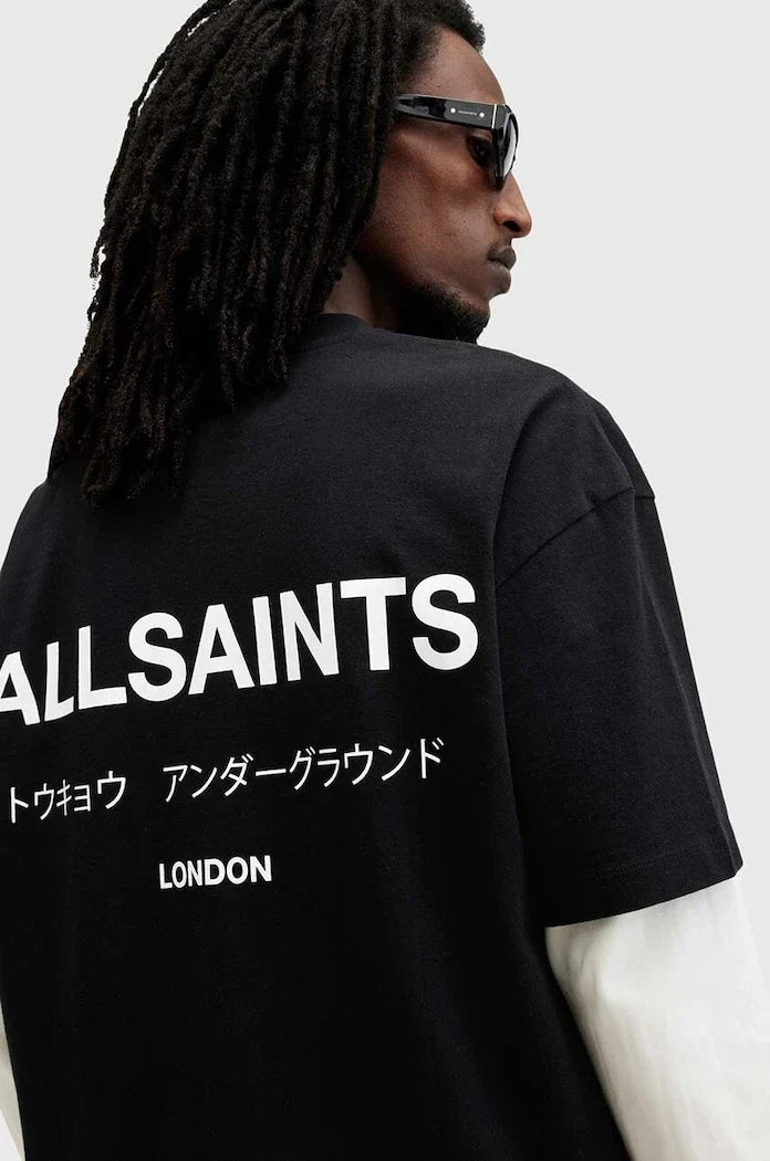Camiseta extragrande de algodón para hombre AllSaints