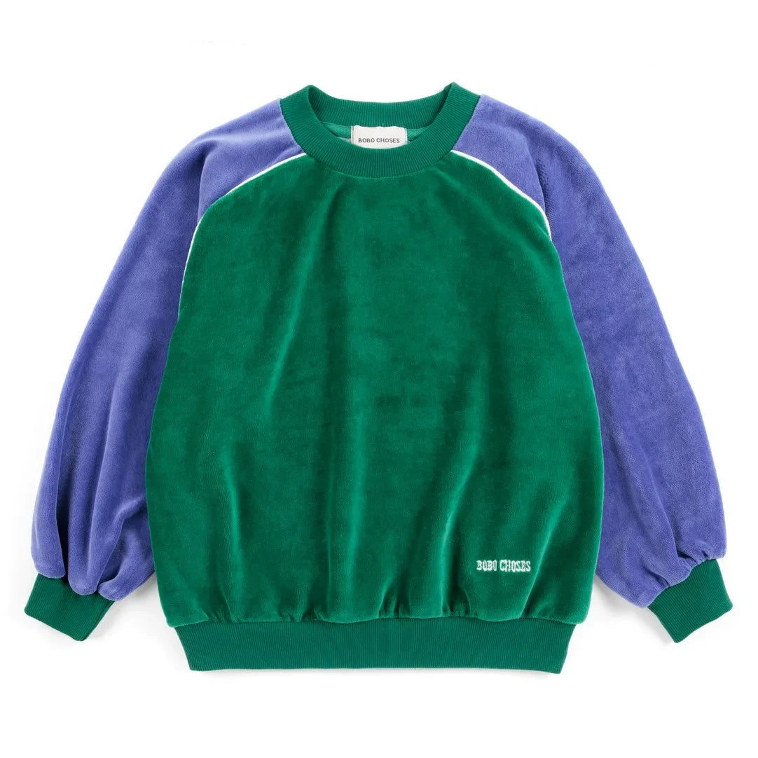 Bobo Choses - Renk Bloklu Terry Sweat | Yeşil