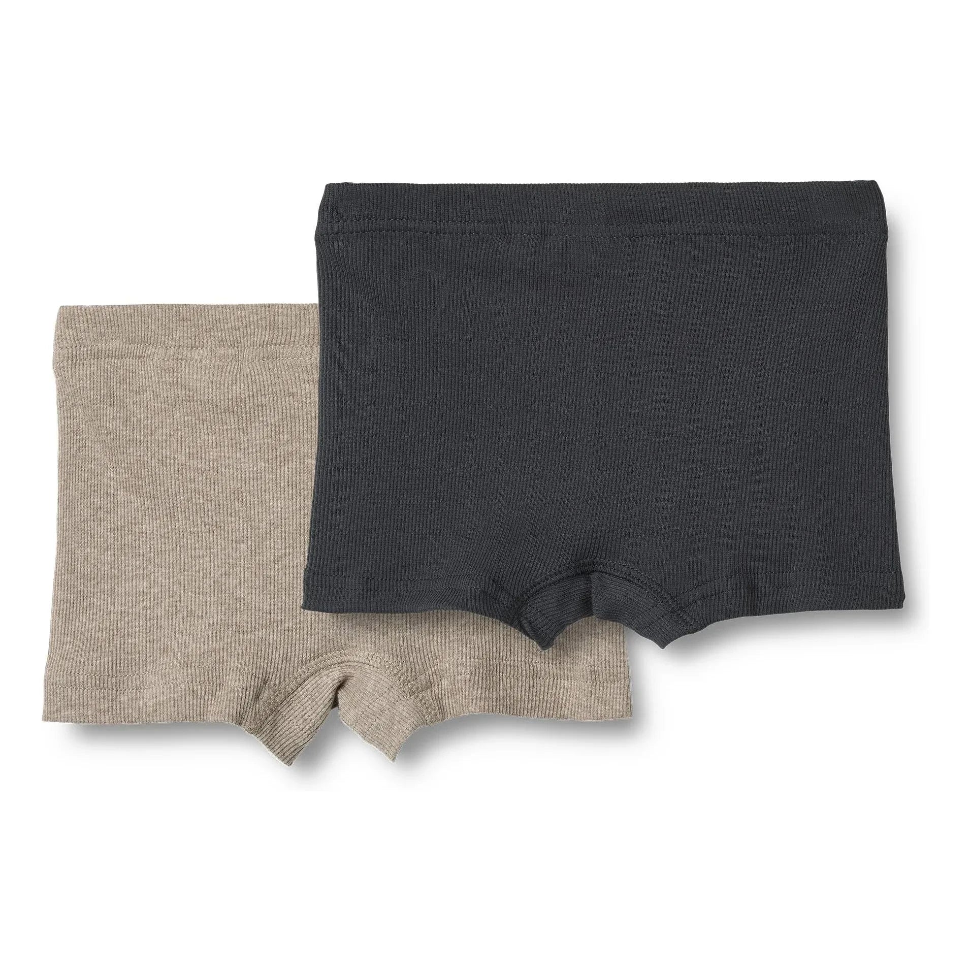 Wheat - Pack de 2 bóxeres Louis Coton Bio | Negro