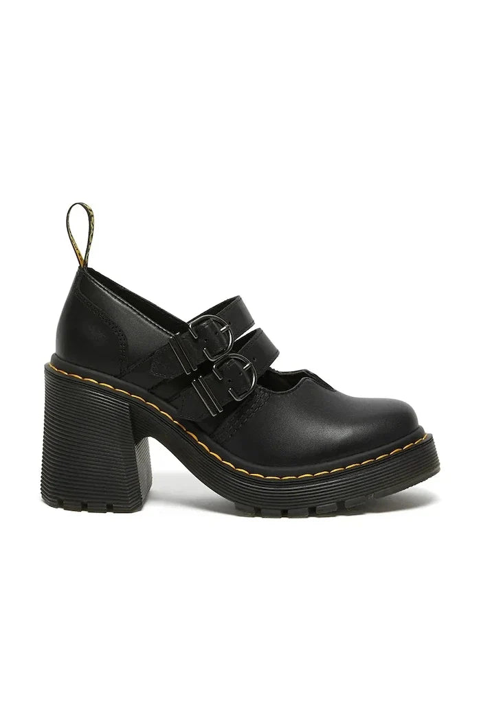 Zapatos de piel con tacón grueso Mary Jane Eviee de Dr. Martens