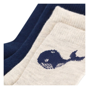 Petit Bateau - Set de 2 Pares de Calcetines de Ballenas | Azul