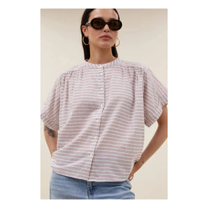 By Bar - Blusa de algodón orgánico Alex | Crema
