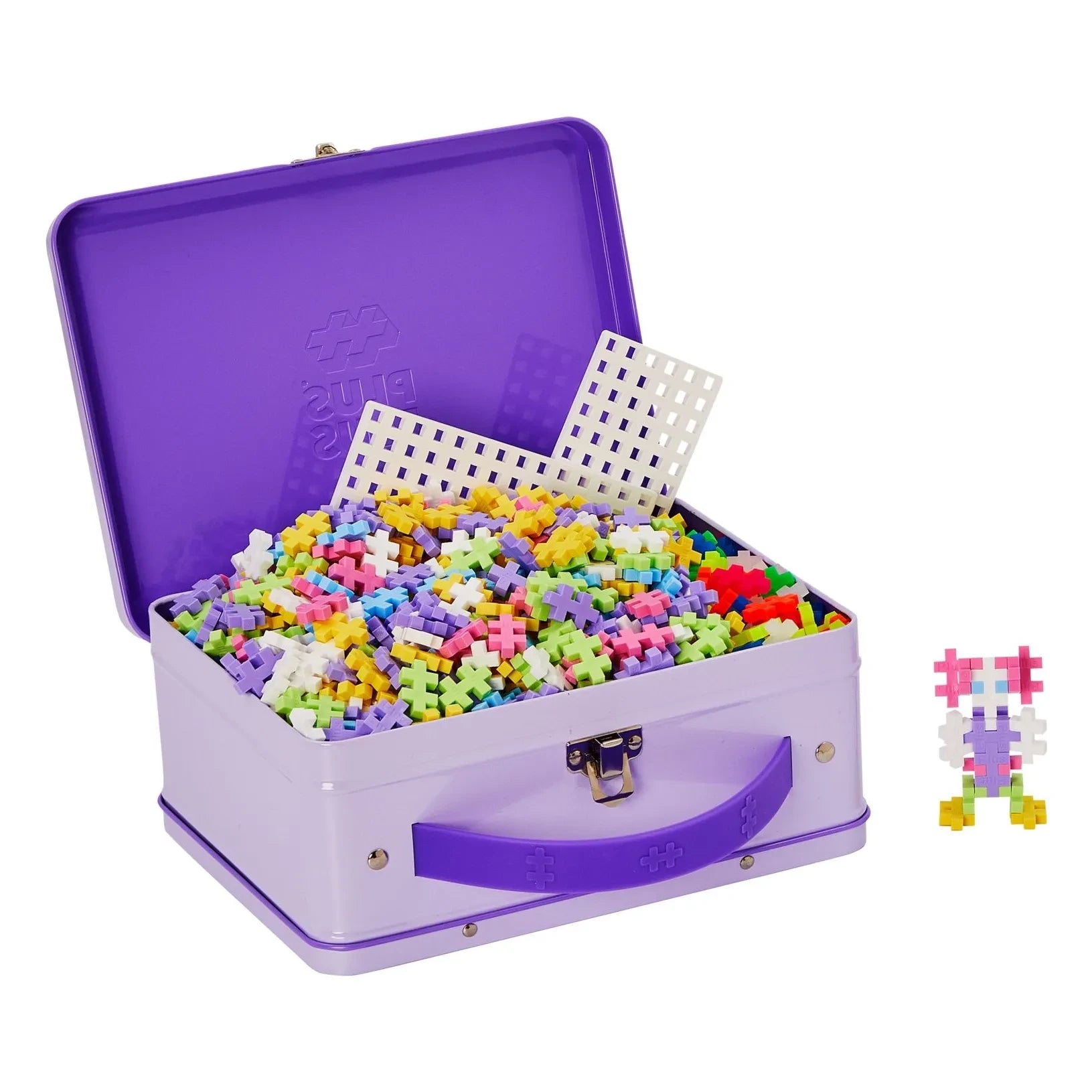 Plus-Plus - Maletín Pastel y Neón - 600 piezas