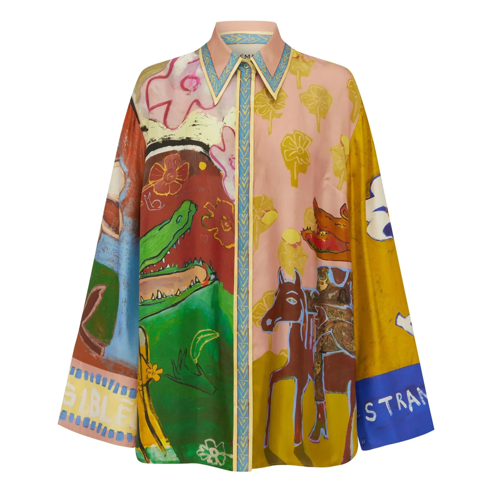 Camisa de seda Mlak de Alémais | Marrón