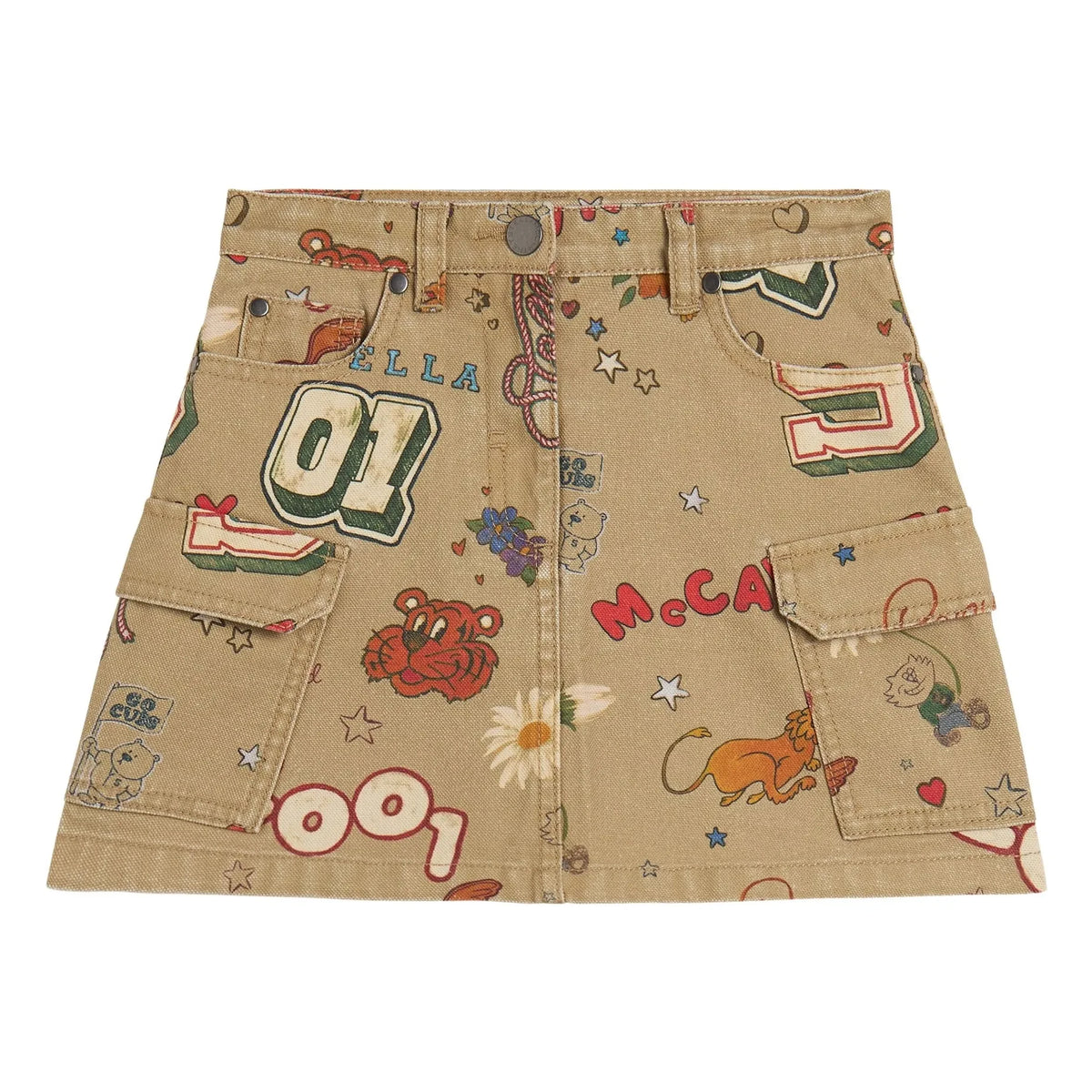 Stella McCartney Kids - Falda Stella 01 | Beige