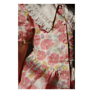 Konges Sløjd - Blusa de algodón orgánico con cuello de corazón | Rosa
