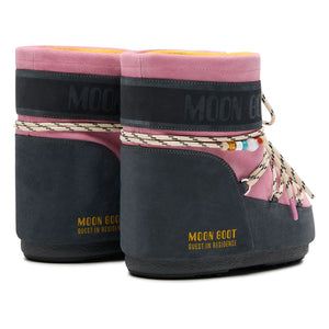 Moon Boot - Botines de gamuza Icon de MB x Guest in Residence | Rosa