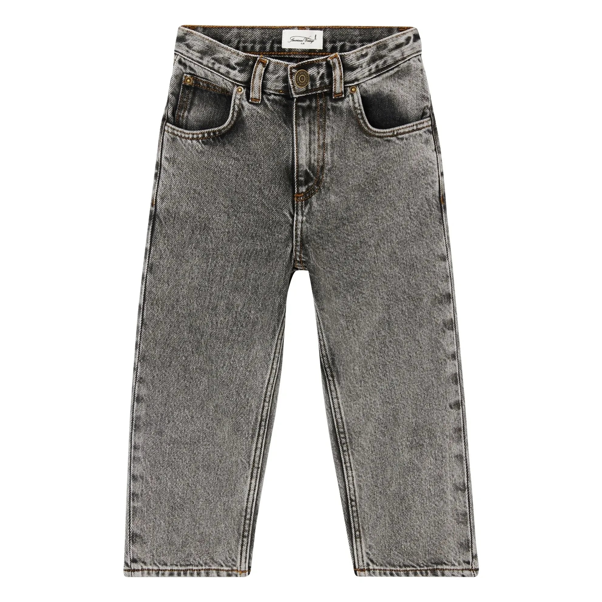 American Vintage - Jean recto Yopday | Vaquero gris oscuro